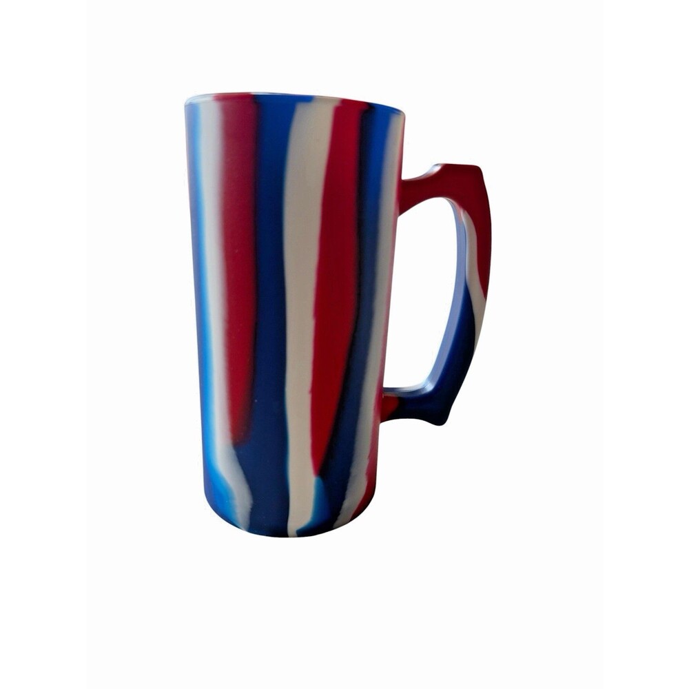 Silipint 28oz Beer Stein Mug Cup The Patriot Red White Blue Food Grade Silicone